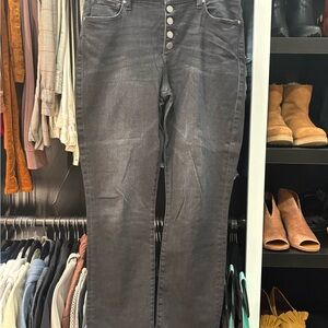 CAbi High Rise Charcoal Jeans